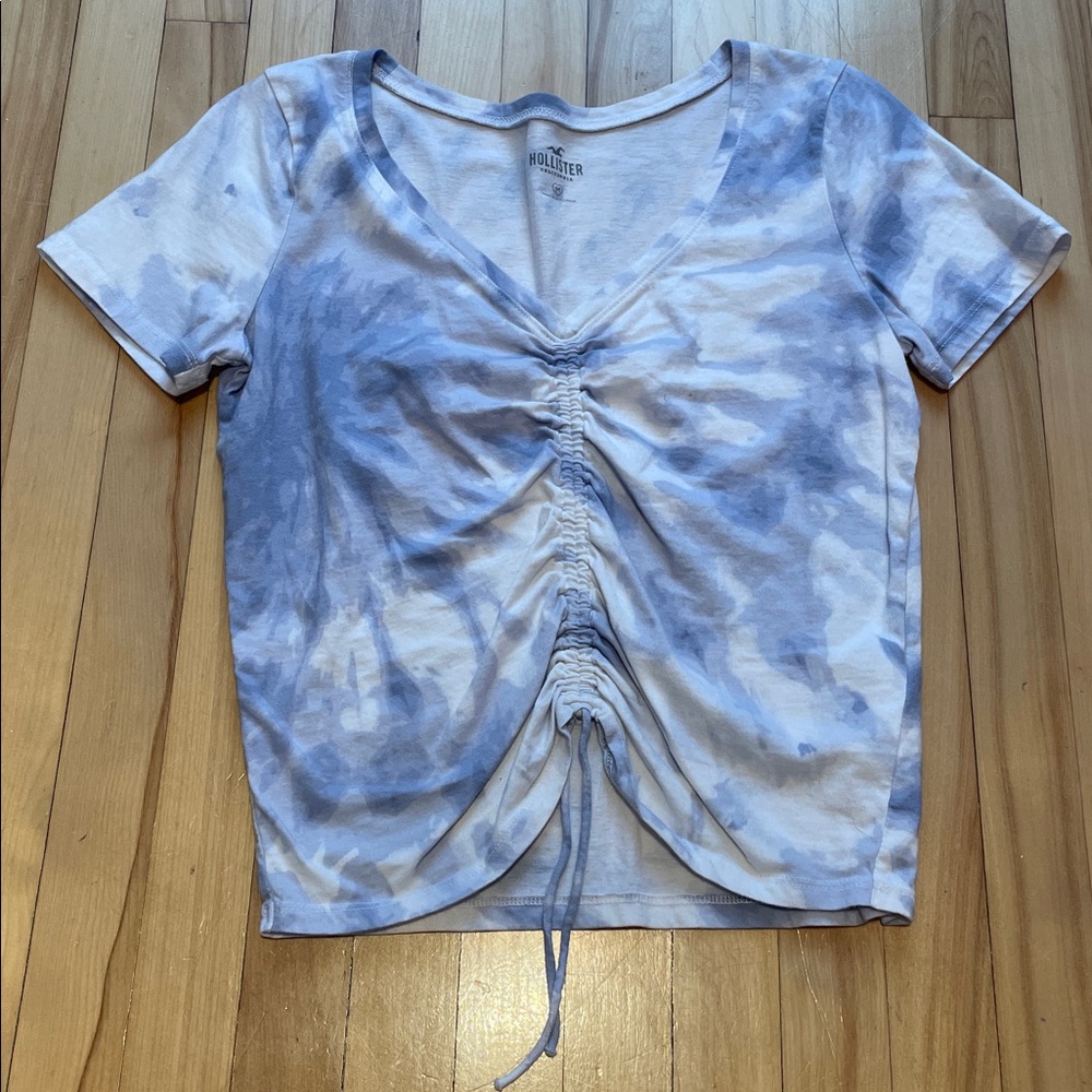 Hollister Tie-Dye Ruched T-Shirt